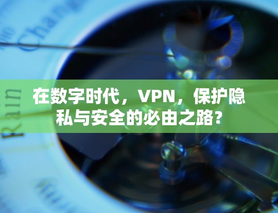 在数字时代,VPN,保护隐私与安全的必由之路? 在数字时代,VPN,保护隐私与安全的必由之路?
