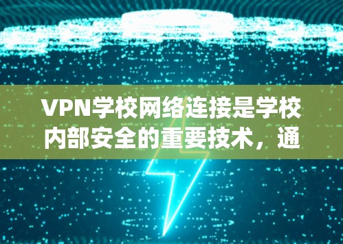 VPN学校网络连接是学校内部安全的重要技术，通过Point to Point VPN或Multi-point VPN等方法，保护数据和网络环境，确保学生的学习和教学安全。以下是详细介绍
